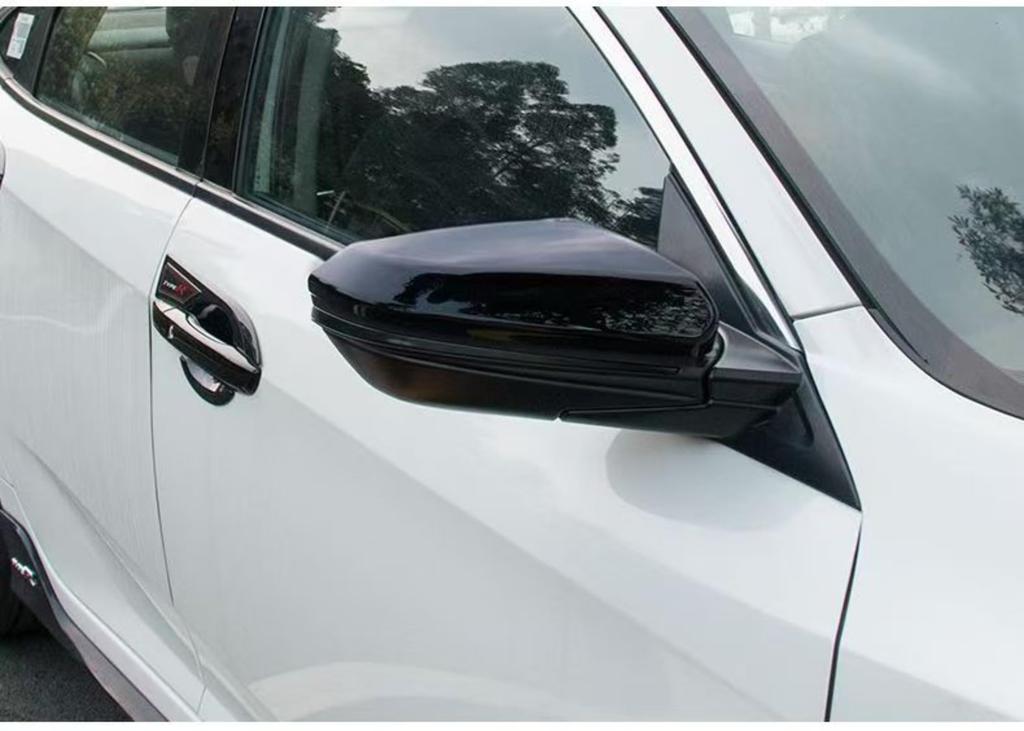 MUMAREN Rearview Mirror Covers for Honda 10th Generation Civic Stylish ABS Exterior Mirror Covers with a Highly Authentic Easy Set (2016-2020), Look,
