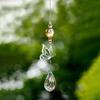 7Pcs Rotating Crystal Suncatcher Hanging Wind Chime Wind Spinner Light Collection Pendant Landscape