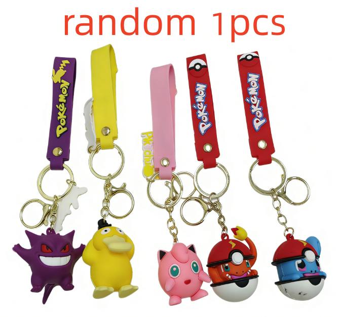 

Pok É Mon Pikachu Keychain Cartoon Cute Doll Car Keychain Bag Decoration Small Gift