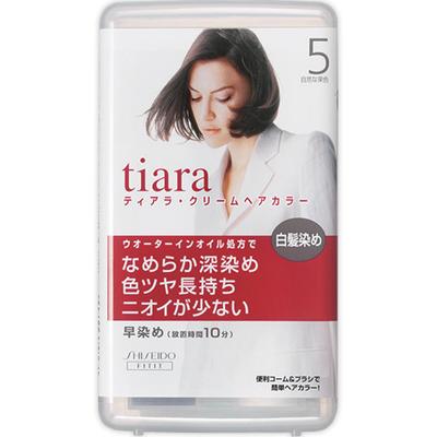Krémová barva na vlasy Tiara Přírodní kaštanová barva 40ml (Kvazi-droga) Krémová barva na šedivé vlasy pro šedivé vlasy Pečlivě si přečtěte návod k použití