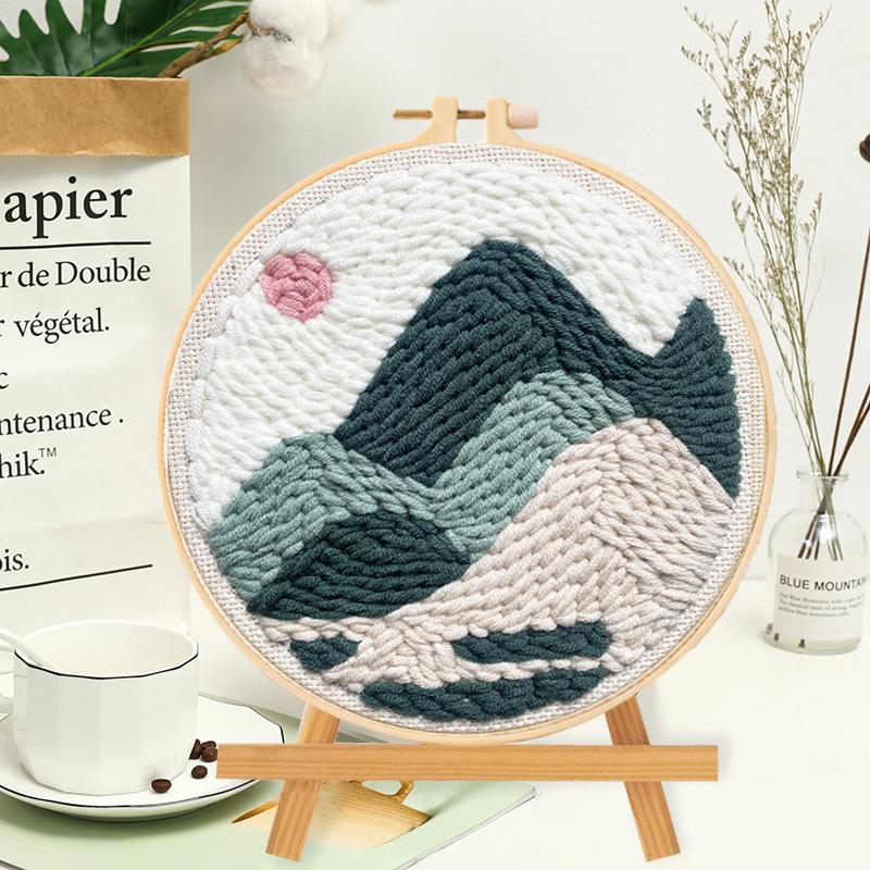 DIY Punch Needle Embroidery Kit: Russian Yarn Decorative Painting