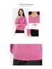 Women's 100% Wool Cable Knit Cardigan, Round Neck, Retro Raf MIU Style Sweater for Spring & Autumn.