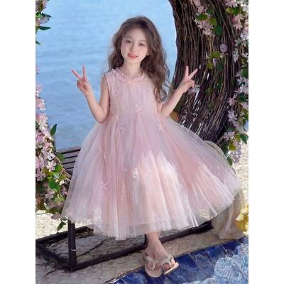 Lief Meisjesjurkje - Zomer Kinder Prinsessen Net-zijden Jurk