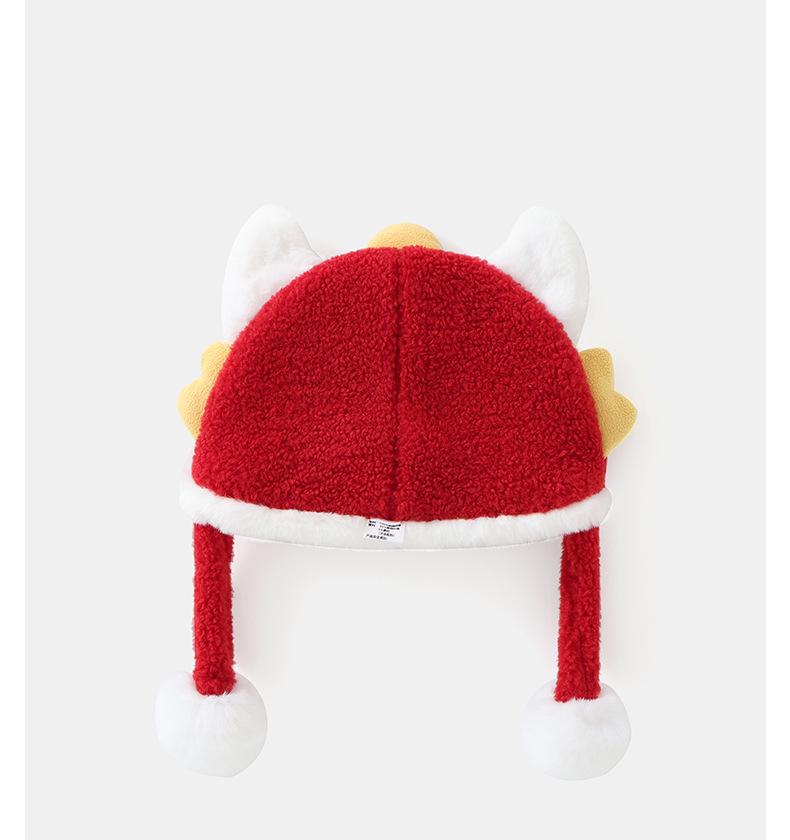 DUUDUU 2025 New Year Red Baby Winter Hat - Class A Warmth for Newborns
