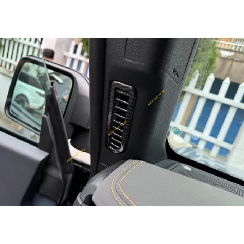 For Ford Bronco 2021-2024 Carbon Fiber ABS Front A-pillar Outlet Vent Cover Trim