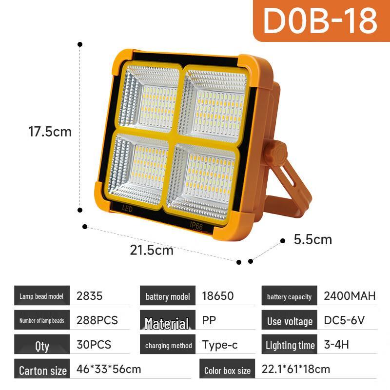 HEIXIE Outdoor Solar Emergency Floodlight