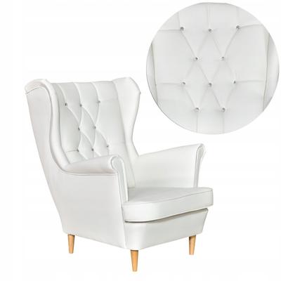 Armchair Uszak Eco Leather Gaja Scandinavian Family Furniture White
