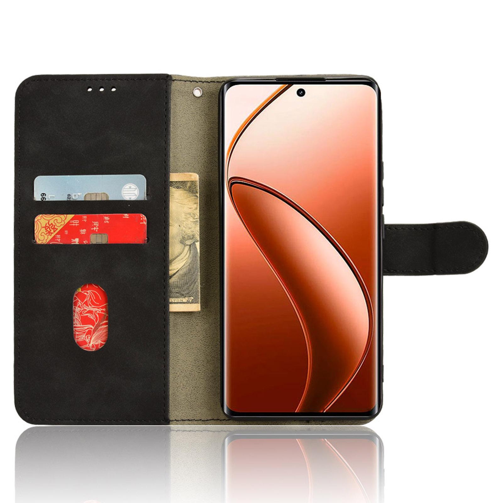 

For Realme 12 4G/12+ 5G Case Skin-Touch Leather Wallet Phone Cover Green