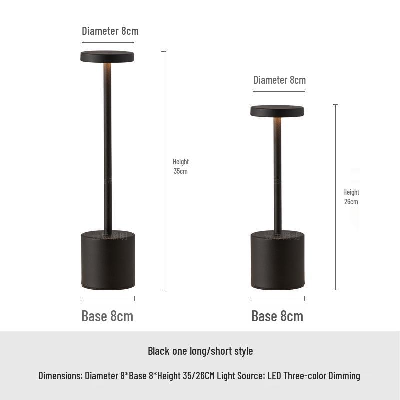 Modern Type-C Touch Desk Lamp: Minimalist I-beam Design with Night Light Functionality