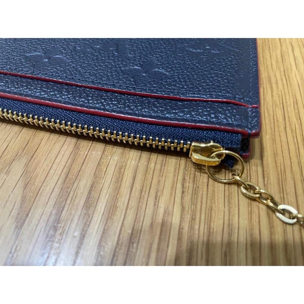 Used LOUIS VUITTON Navy Card Case