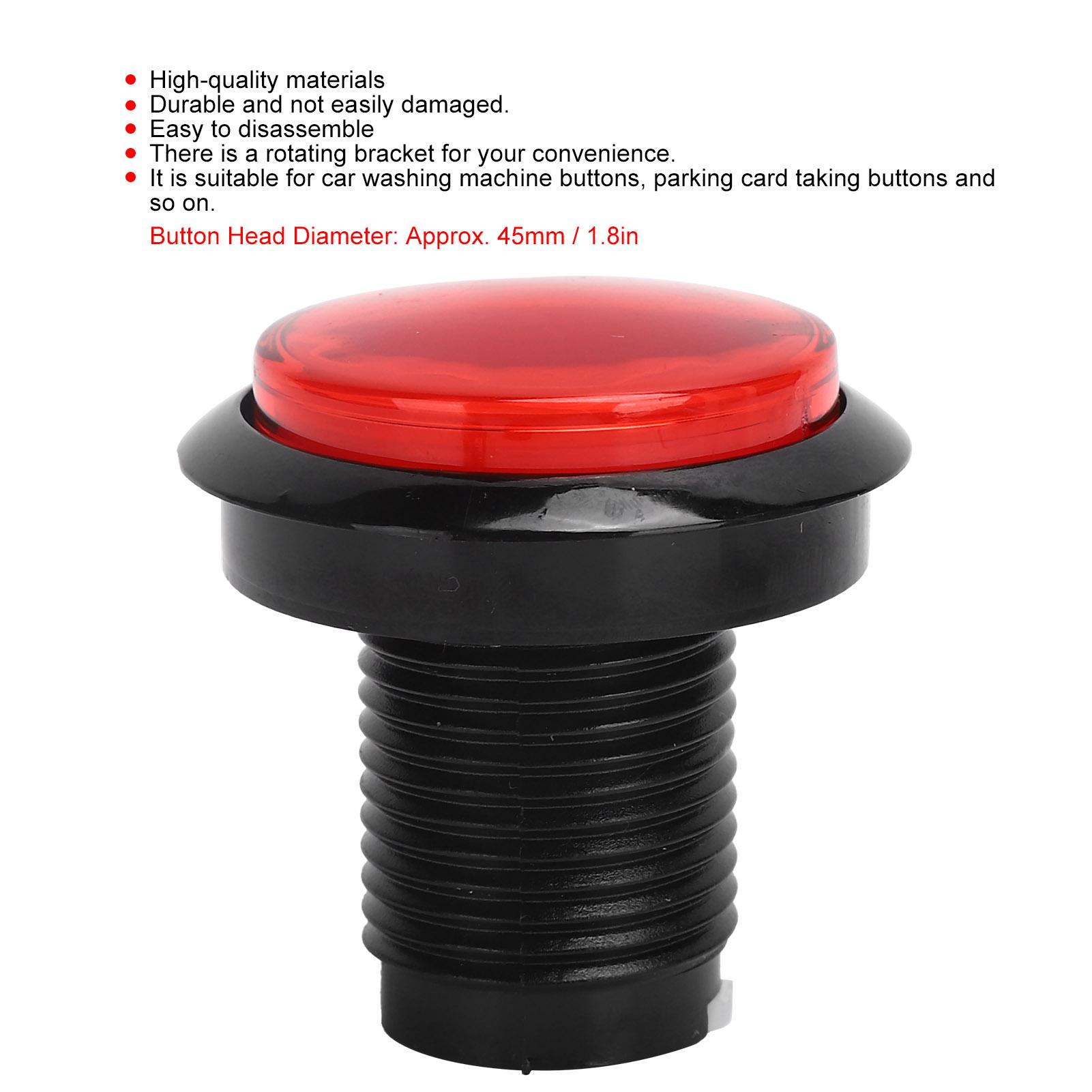 

45mm Medium Round Button with Light 2Foot Button for Car Washing NaMachine