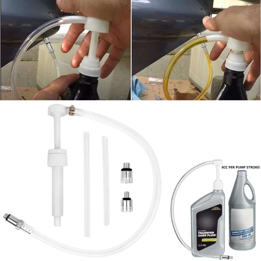 Bomba de Óleo de Engrenagem para Unidade Inferior para Garrafas Padrão de Quarto com Giro Metálico de 3/8 polegada Encaixe 8mm/10mm Carro Iate Barco Marinho Motor de Popa