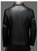 Yinuoboni High-end Men's Eco-Leather Lapel Jacket, Various Thickness Options - Style 2335