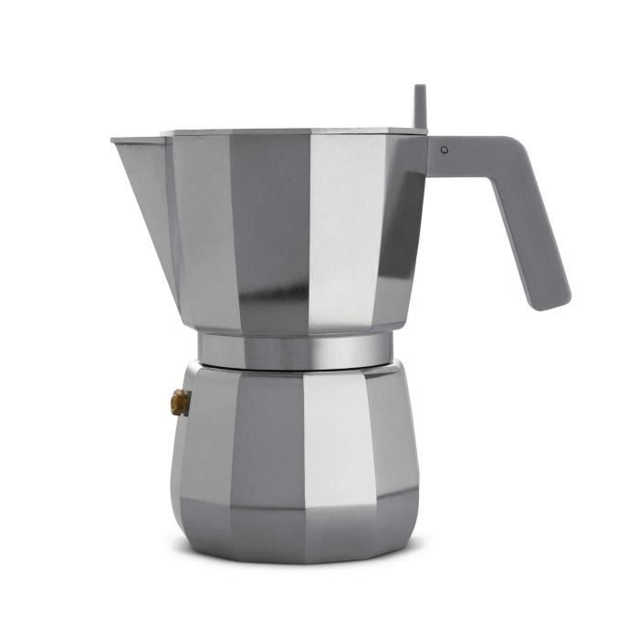 Moka Espresso - Alessi - 6 Tasses - Gris - Café moulu - Design moderne