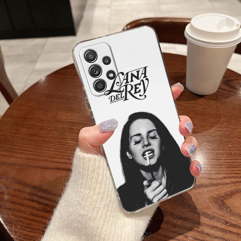Lana Del Rey Sexy Model For Samsung Galaxy A55 Case A54 A52 A53 5G A15 A14 A13 A23 A51 A34 A35 A33 A32 A72 A71 Clear Phone Cover