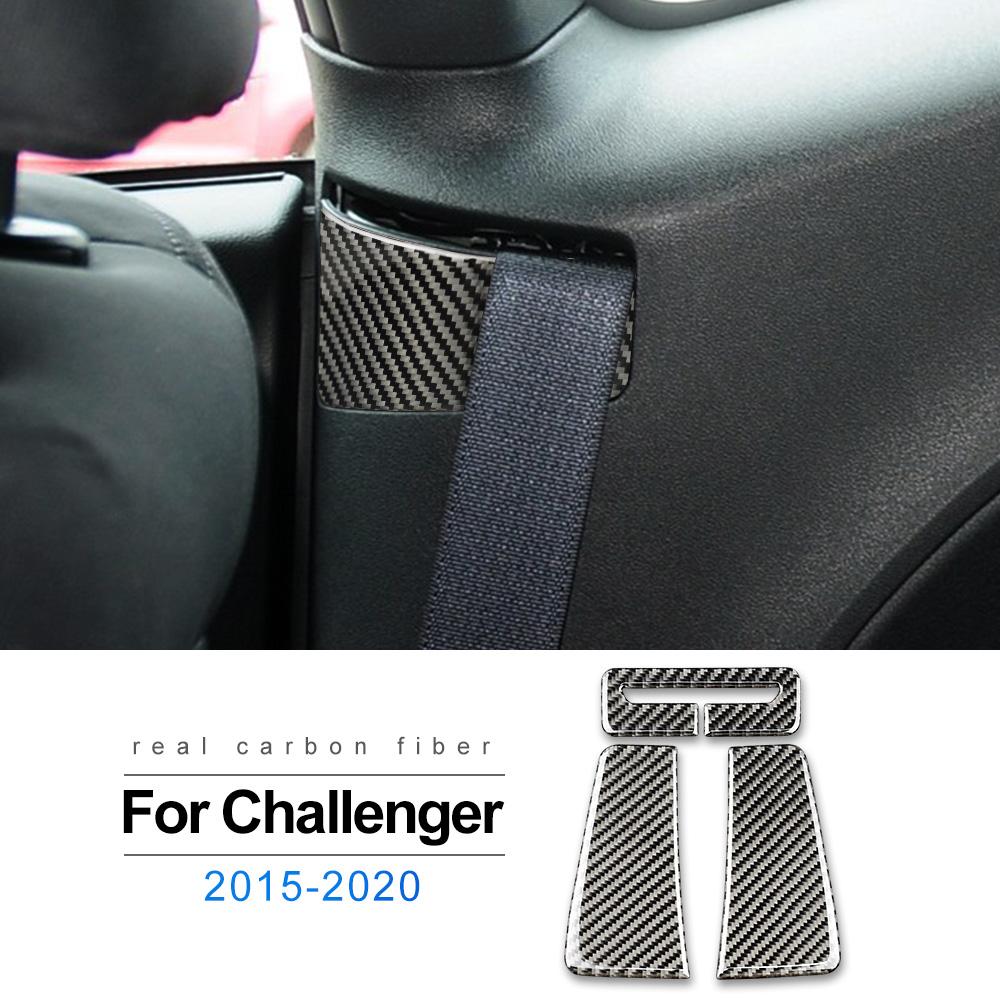 

Real Soft Carbon Fiber for Dodge Challenger 2015 2016 2017 2018 2019 2020 2025 2025 Car Seat Belt Panel Frame Interior Sticker