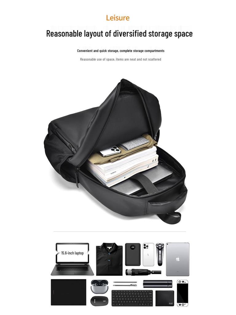 Men's Multifunctional Business & School Laptop Backpack - Large Capacity