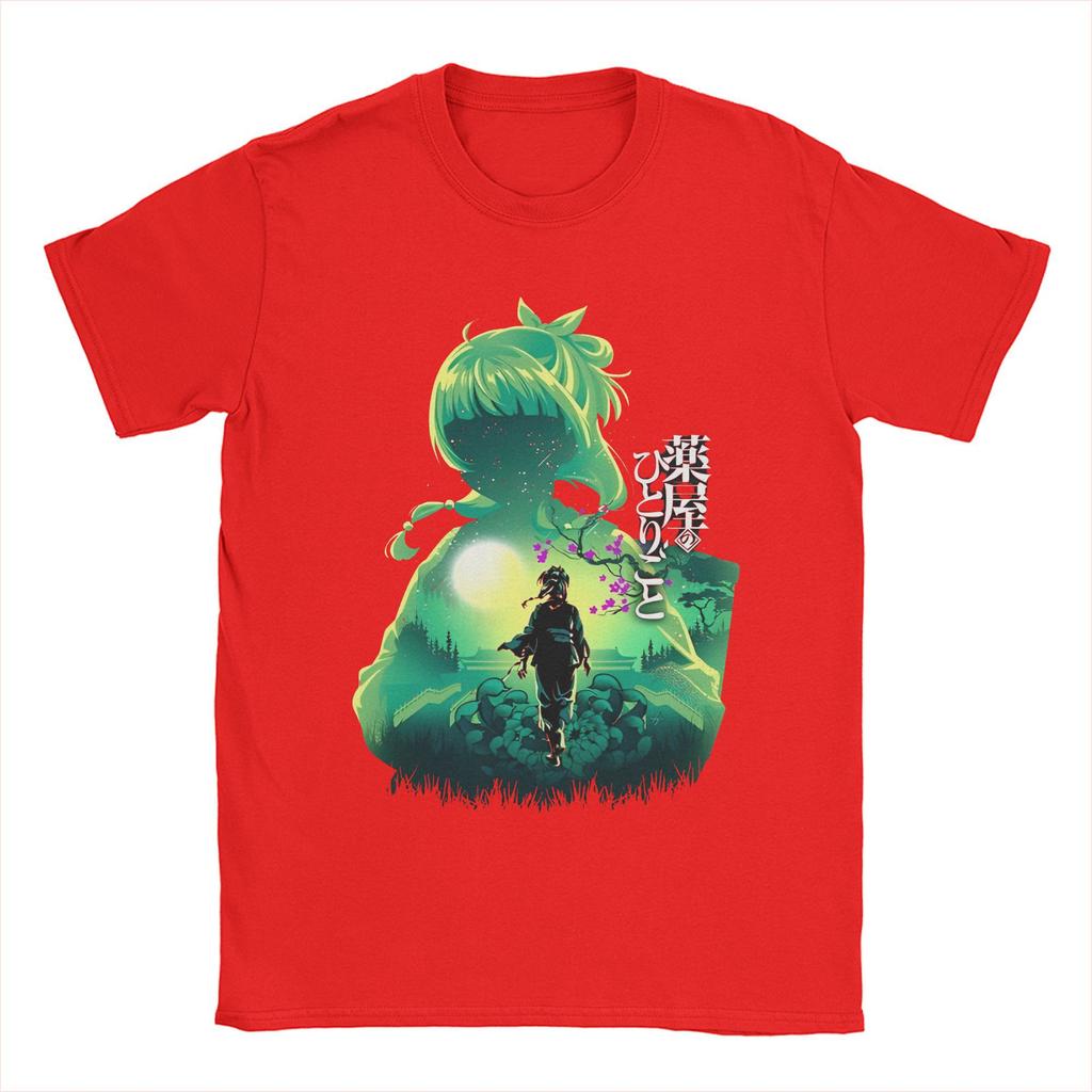 Maomao The Apothecary Diaries T-shirts Män Manga Anime Vintage 100% Bomull T-shirt O-hals Kortärmad T-shirt Tryckt merchandise