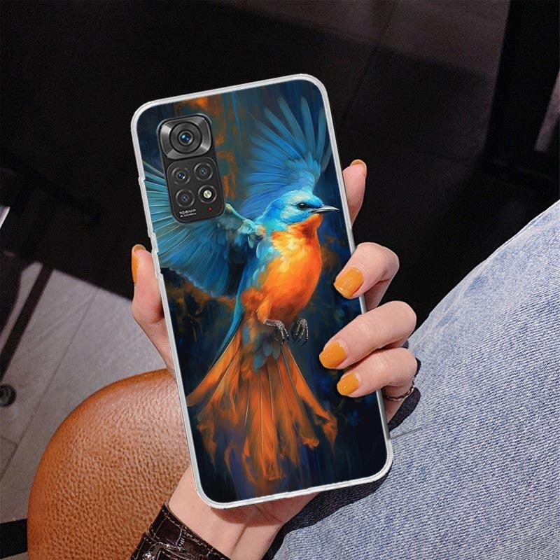 Animal Oil Painting Bird Phnoe Case for Phnoe Case for Xiaomi Redmi Note 15 14 14S 13 Pro Plus 12 12S 11S 11E 10S 10 11T 5G Uniq