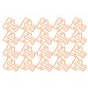 20PCS   Plastic Coated Wire Paperclip Bear Shape Bookmark Clip File Notebook Holder