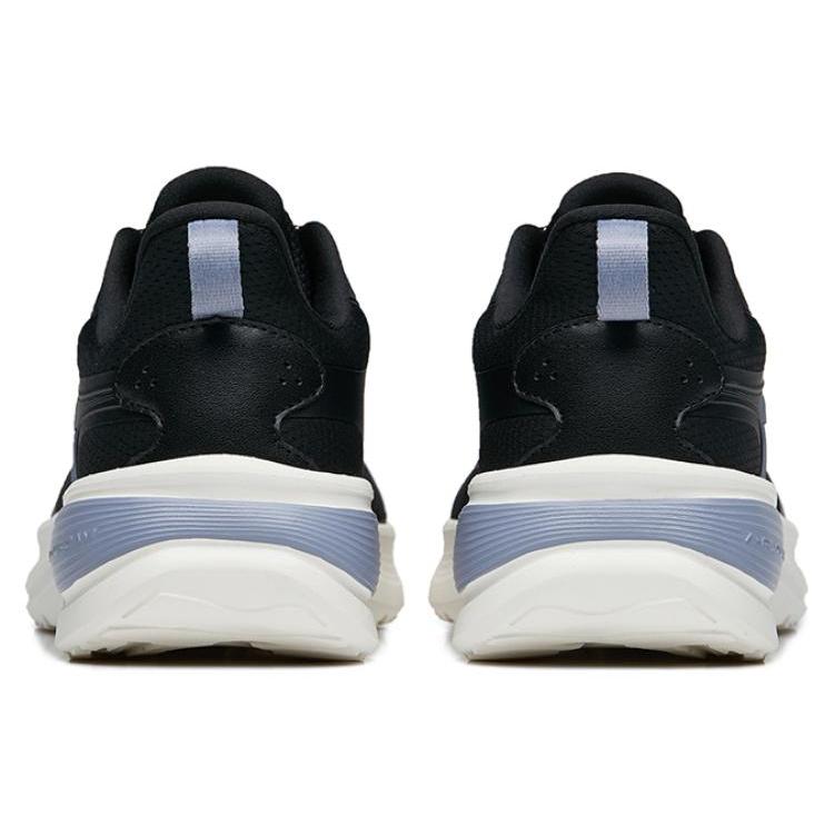 Anta Cushioning Slip Resistant Abrasion Resistant Low top Running Shoes Women's Black 122245571-5