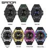 Sanda Multifunctional Sports Watch for Teen Boys: Dual Display, Luminous, Waterproof, with Alarm