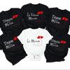 T-Shirt mit Aufdruck für Junggesellenabschiede, EVJF-Team der Braut, T-Shirt, Outfit, Hochzeitsteam, Braut, Trauzeugin, Brautjungfer, Tops, Kleidung