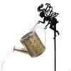 Garden Stake Solar Kettle Lantern Yard Ornament for Front Porch Decor Sturdy