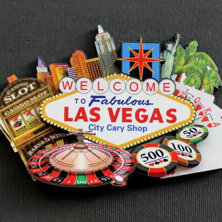 USA Refrigerator Magnet Souvenir - Statue of Liberty, NYC, LA, SF, Hawaii, Boston