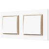 Light Switch Two Single Mini Dwarfs, White/gold