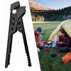 Anti-Hot Hot Pan Grippers Multi-Function Pot Food Clamp Portable Bowl Dish Pan Clip Aluminum Alloy for Outdoor Camping