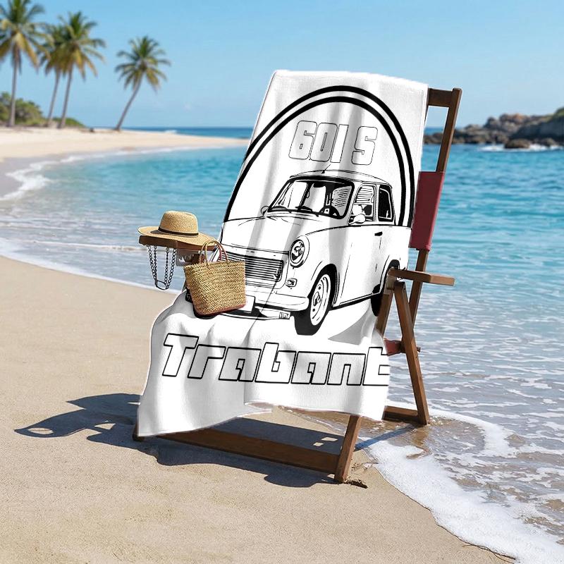 Trabant Mode Strandtuch: Ideal für Sommerabenteuer Weich, saugfähig und schnell trocknend geeignet zum Schwimmen und Baden