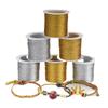 35M Weaving Gold Thread, Shiny Embroidery Thread, Shiny Silk Thread, DIY Handmade Accessories, Weaving Sewing Thread Tools
