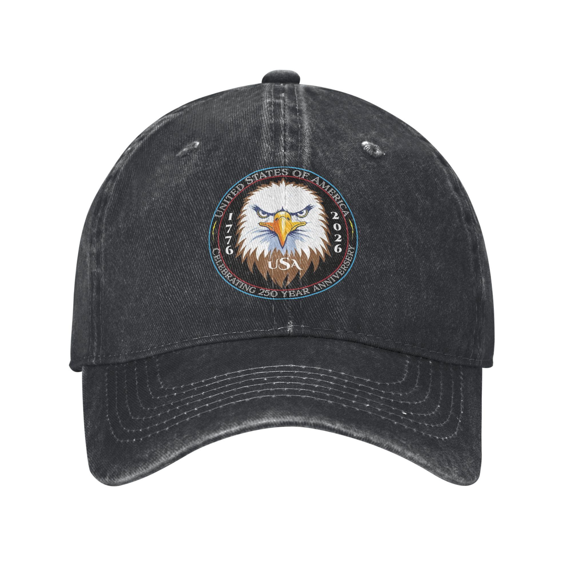 America Year Anniversary Trucker Hat Accessories For Unisex Women Baseball Cap Vintage Headwear Cap Adjustable One Size