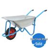 Garden Wheelbarrow: Multi-Purpose Hand Cart for Transporting Soil, Tools, and Cement Over Rough Terrain
