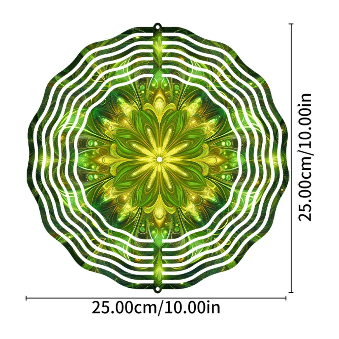 

Уличный колокольчик ветра 10 дюймов Дизайн мандалы Элегантный декор для сада, патио, двора Прочная металлическая конструкция Идеально подходит для всех сезонов 01A
