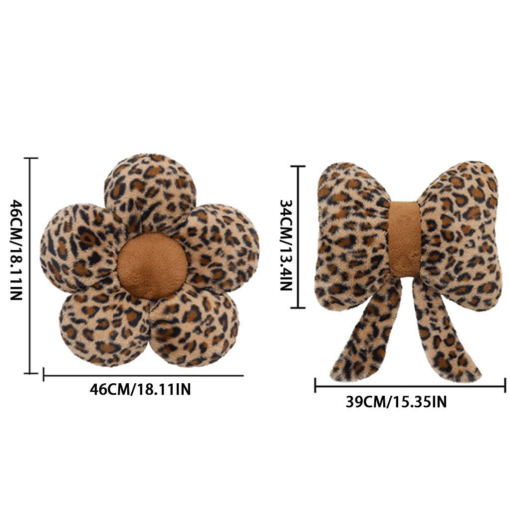 Pillow Print Pillow Pillow P Flower Pillow Sofa Cushion Backrest Imitation Rabbits Soft Comfortable Decoration