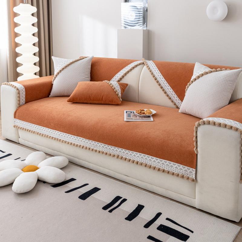 Light Luxury Chenille Sofa Cushion Simple Internet Celebrity  New French Four-Season Universal Non-Slip Sofa Cover Cover Cloth
