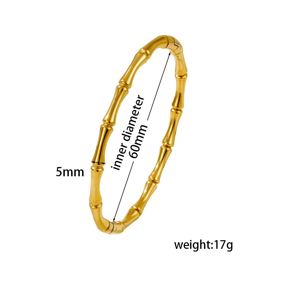 2026 Fashion Bamboo Light Luxury High-end Bracelet Women, Versatile Simple Round Beads Personalized Ins Wind Bracelet