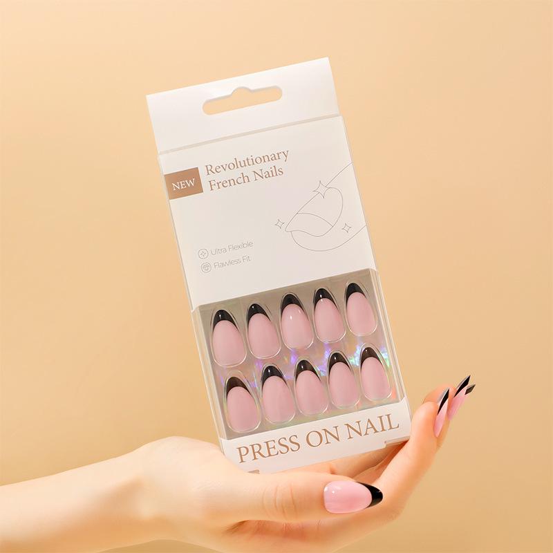 

2023 French Manicure Tips: High-Grade Nude, 30 Wearable Nails in Box for Simple Salon-Quality Look
