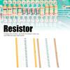 2600PCS 1/4w Resistor 1 Ohm-3M Ohm Metal Film Resistor Set Metal Film Resistor Kit  Circuit Building