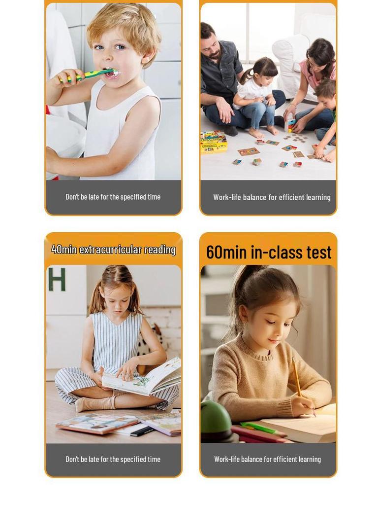 Portable Timer & Alarm Clock for Children's Homework and Time Management