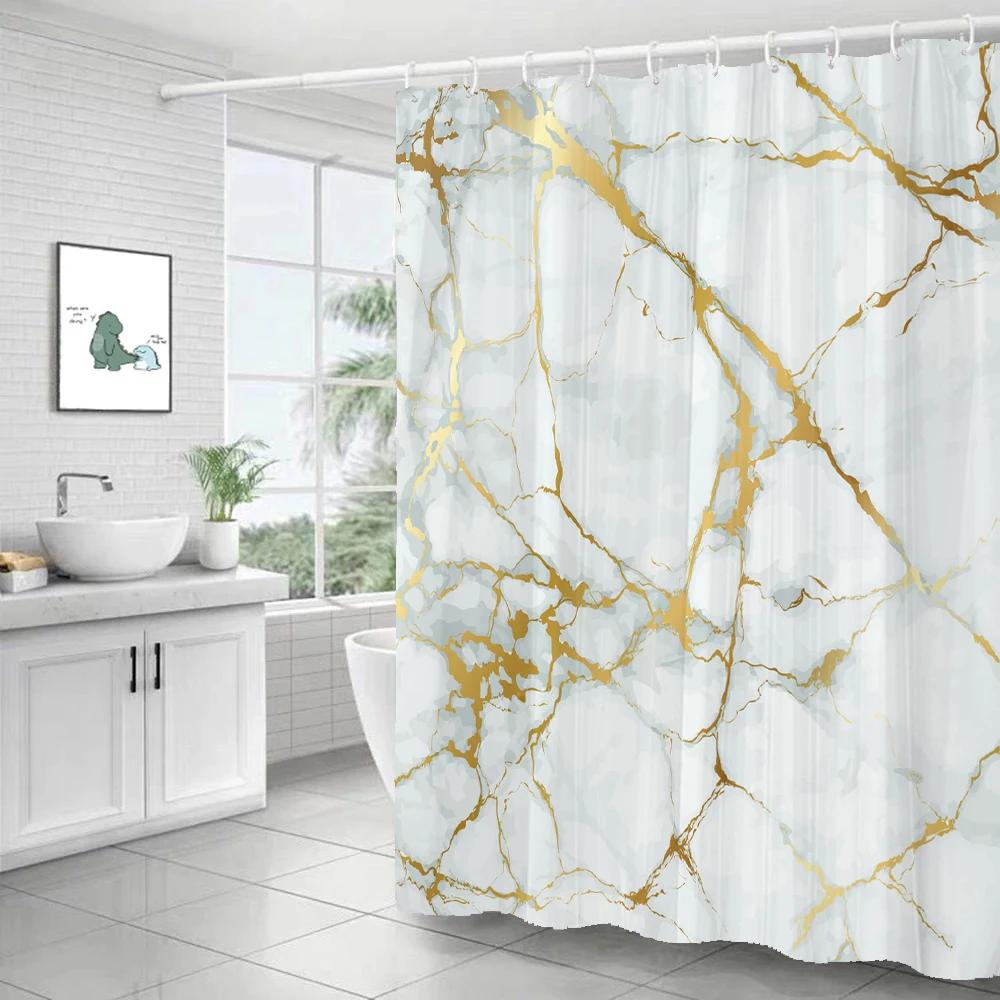 Small Fresh Floral Leaves Flowers Shower Curtain Bathroom Waterproof Polyester Multi-size 3D Print Curtains for Bathroom Shower