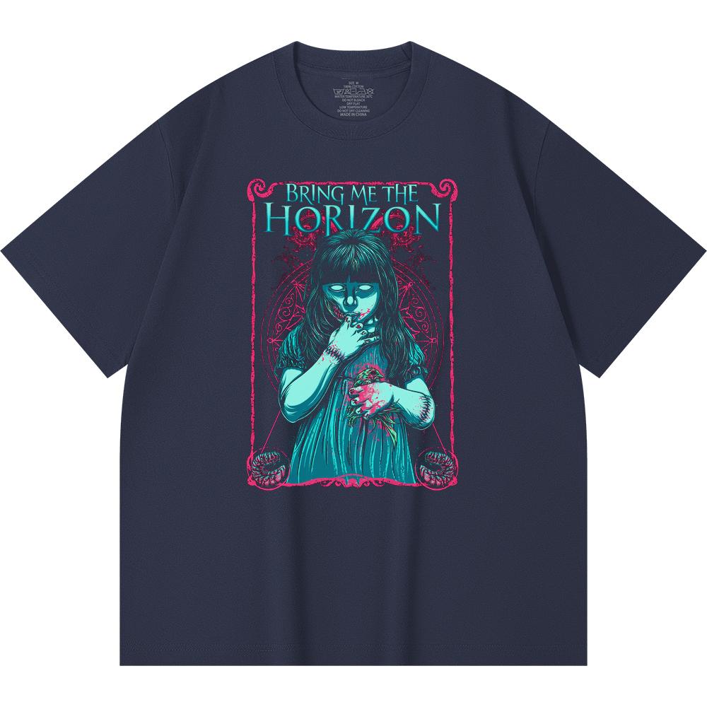 230 g/m² 100% Bavlna T-shirt Heavy Metal Rocková Kapela Tisk Populární Hudby Unisex Těžký Bavlněný T-shirt