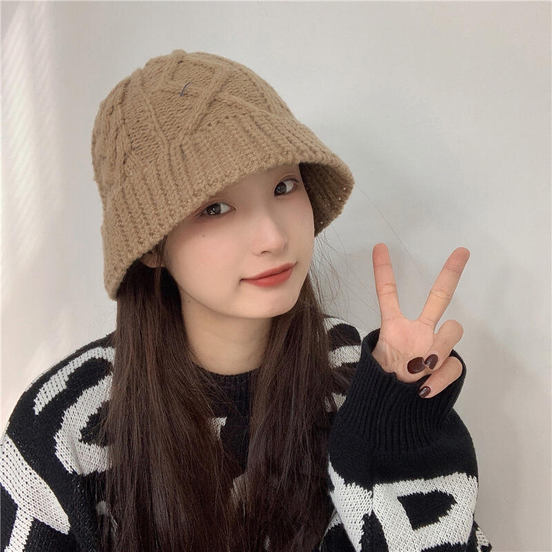 Женская соломенная шляпа-ведро Повседневная шляпа-ведро из соломенной вязки BUCKET26_Ivory