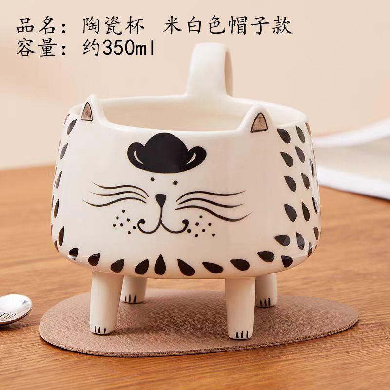 

300ML Snowman Mug Creative Large Capacity Ceramic Cup Coffee Cups Lovely Men and Women Birthday Gift Breakfast Cup 301-400ml