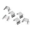 50 Pcs Greenhouse Glass Clip Climbing Plant Clamp Stainless Steel Glazing Sprung G Clip for Garden