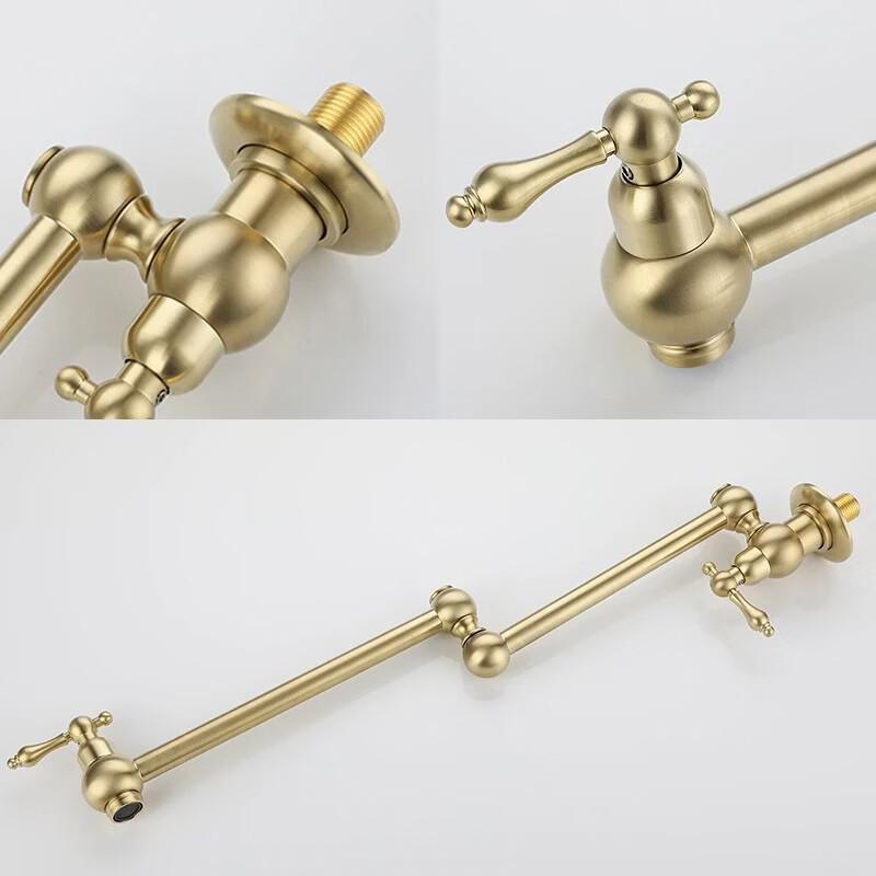 TLXT Foldable Antique Brass Basin Faucet