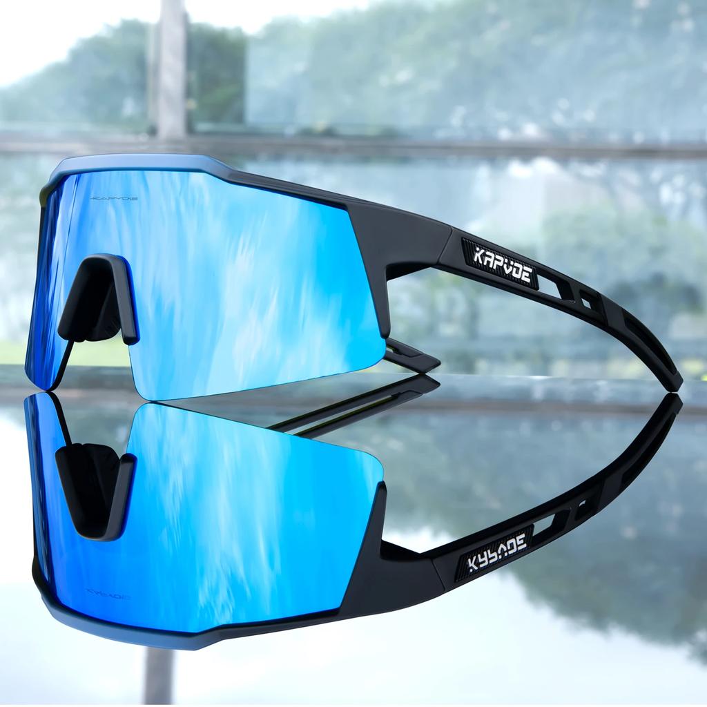 Kapvoe UV400 Sport Herren Radsport Sonnenbrille MTB Sonnenbrille Brillen Mountainbike Sport Radsport Brillen Outdoor Radsport Schutzbrille