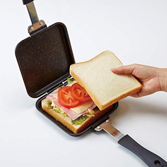 IH Marble Coated Hot Sandwich Hot Sandwich Sandwich IH Compatible Pan, Maker, Multi-Purpose Maker, Double-Sided Grill,